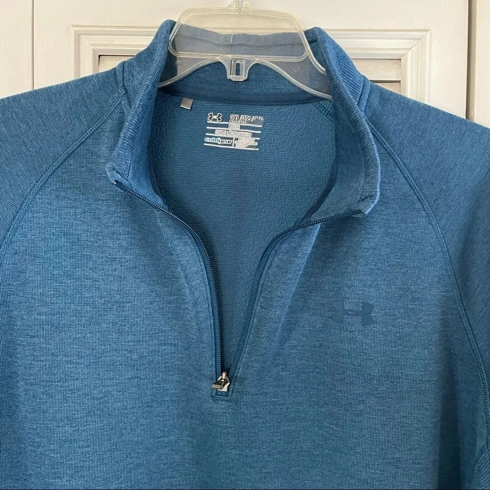 Under Armour Storm Coldgear Loose Fit 1/2 Zip Pullover Men's Size 2XL - Picture 6 of 13